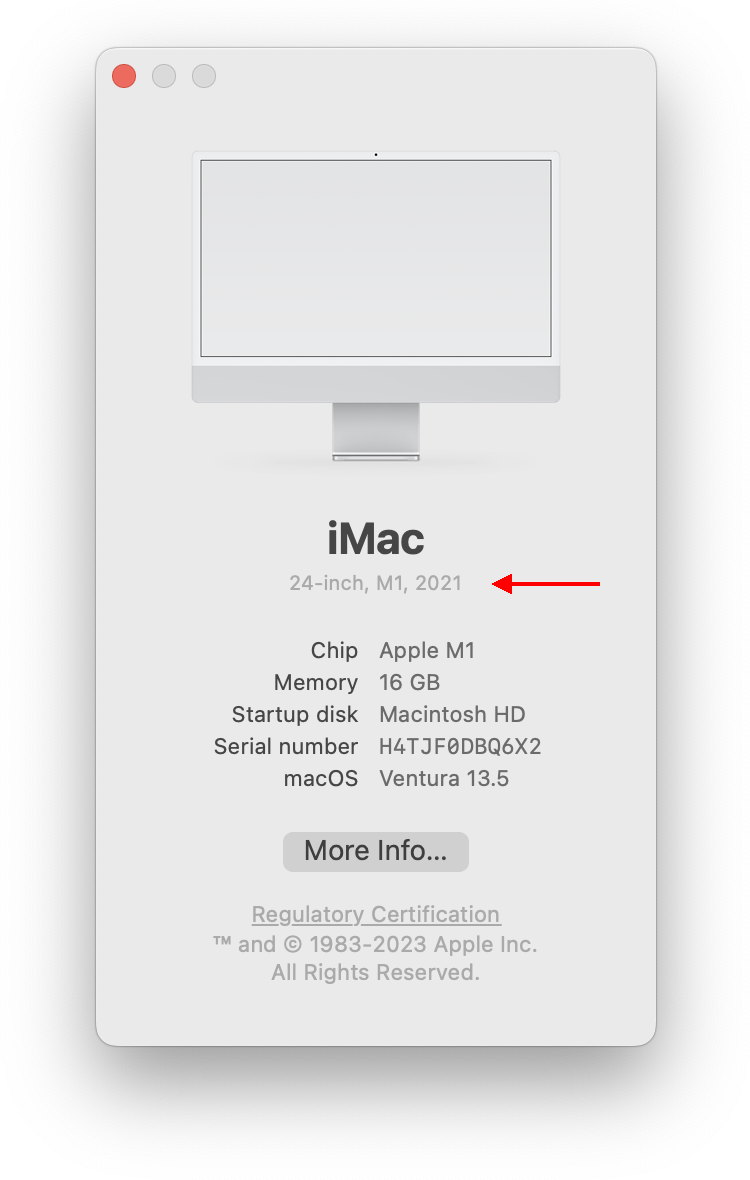 About my Mac