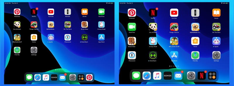 iPad icon sizes