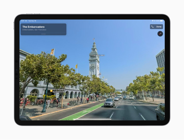 Apple Maps with 3-D on iPad