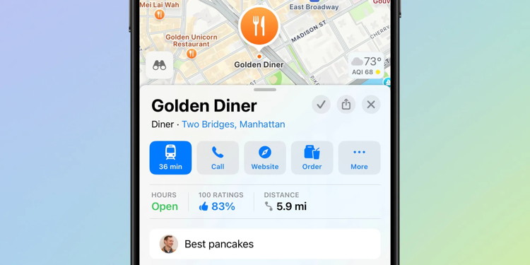 Note in Maps