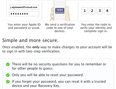 Apple two step authentication