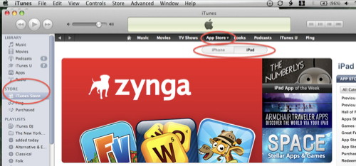 App Store in iTunes