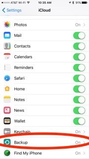 iCloud Backup