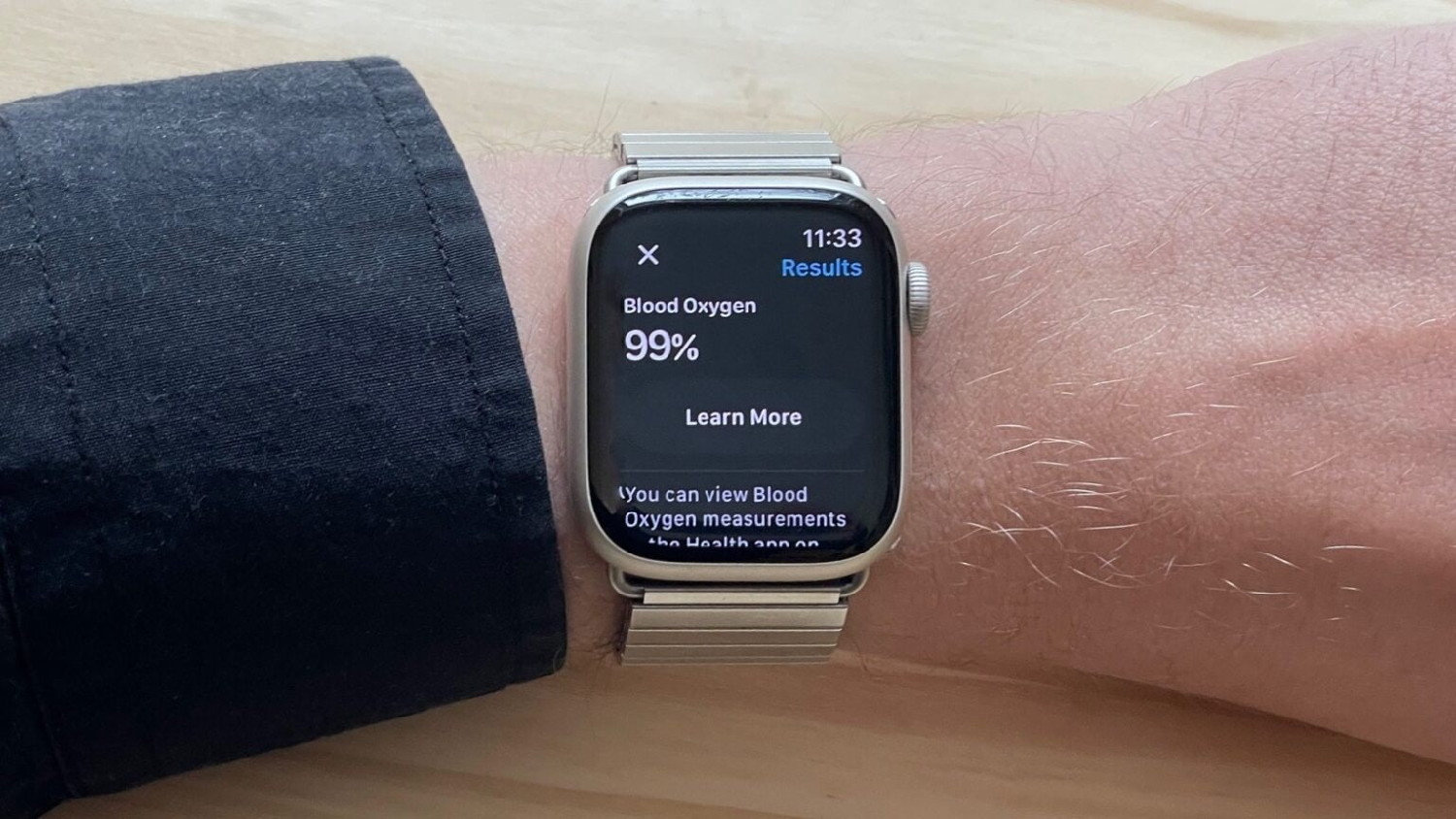 Blood Oxygen on Apple Watch