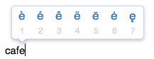 special e characterts