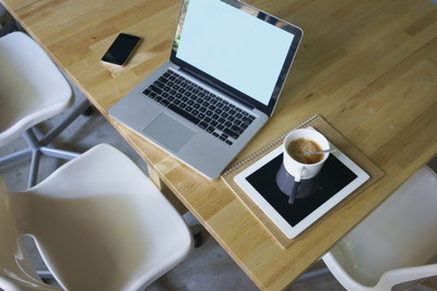 Coffee and a MacBook