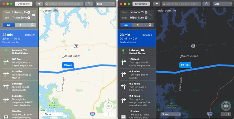 Light Maps vs. Dark Maps.