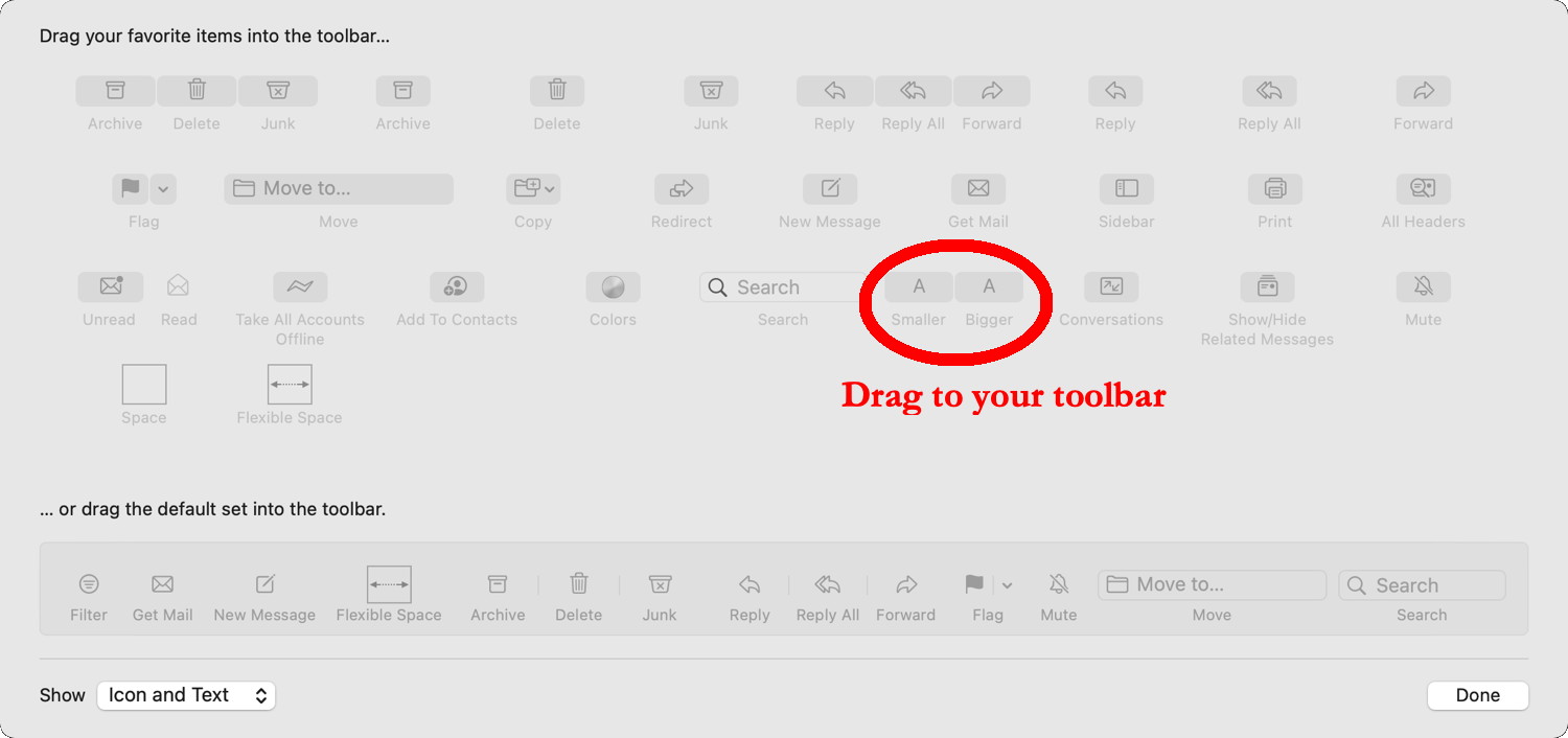 Drag to Toolbar