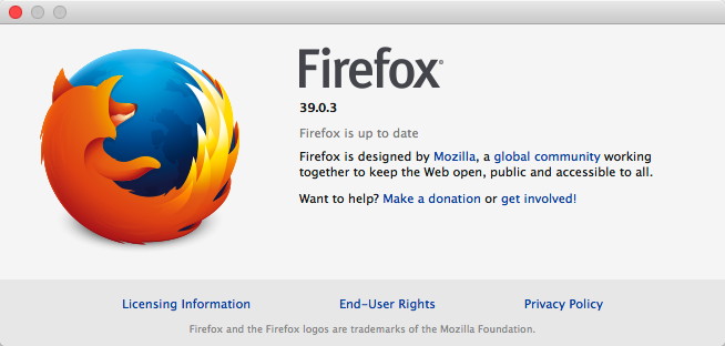 FireFox About window