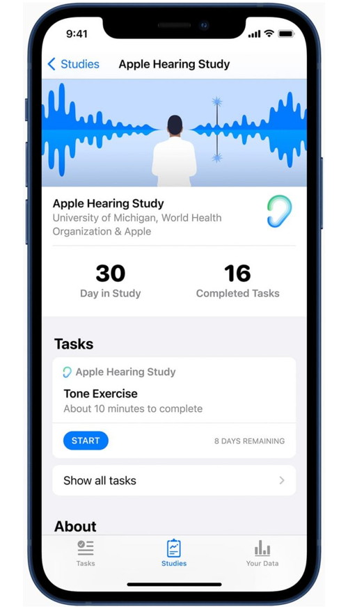 Apple hearing study