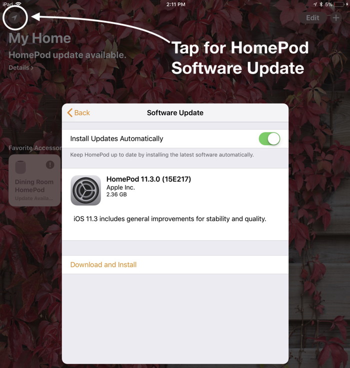 Homepod update