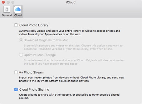 iCloud library