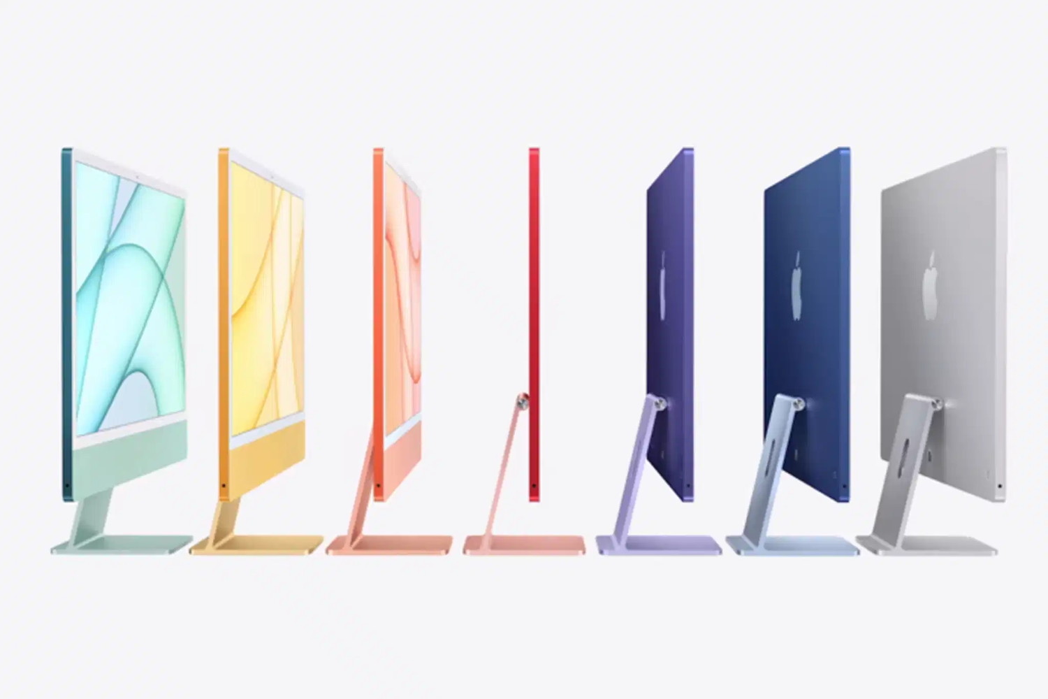 24-inch M1 iMacs in colors