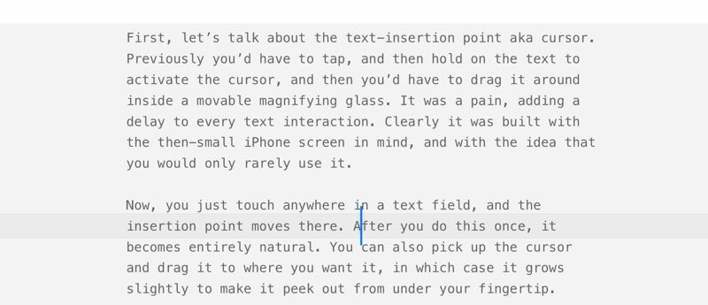 iOS 13 Text