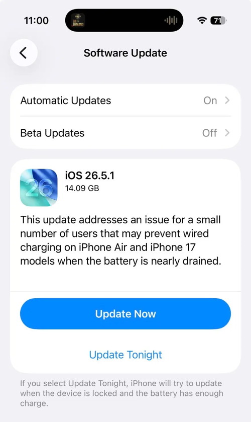 Software update