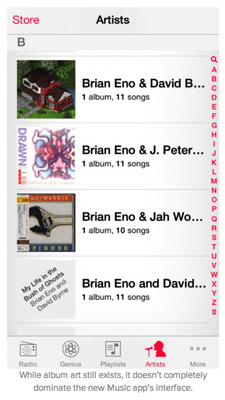 iOS 7 Music