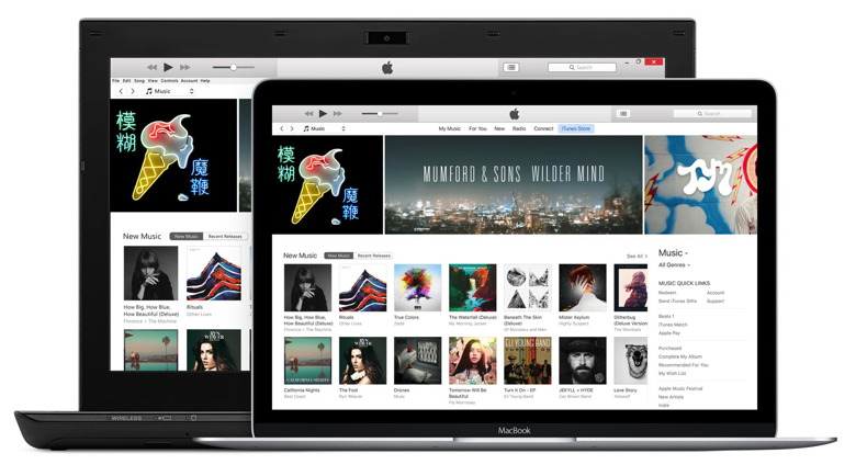 Apple iTunes on MacBooks