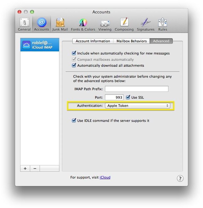 Mail - Apple token