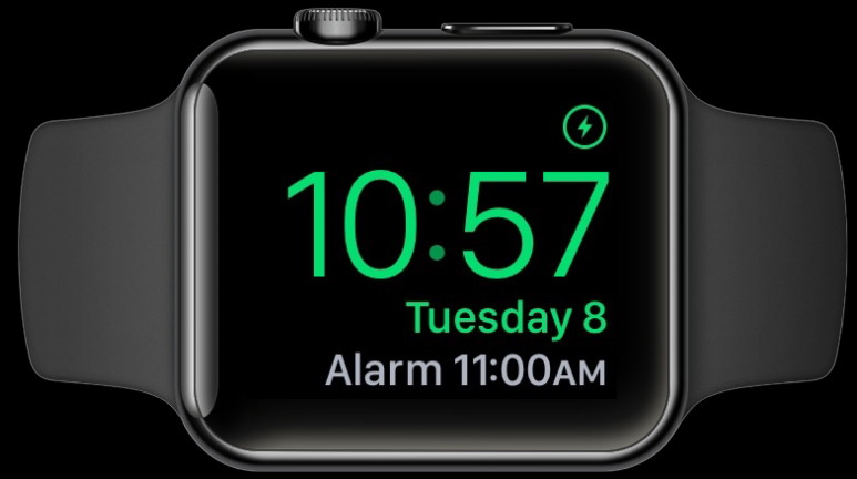 Apple Watch in Nightstand mode