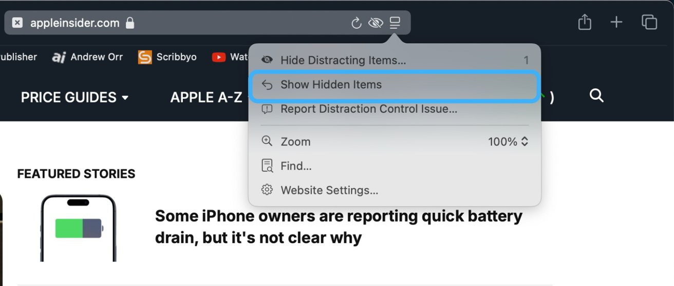 Show Hidden