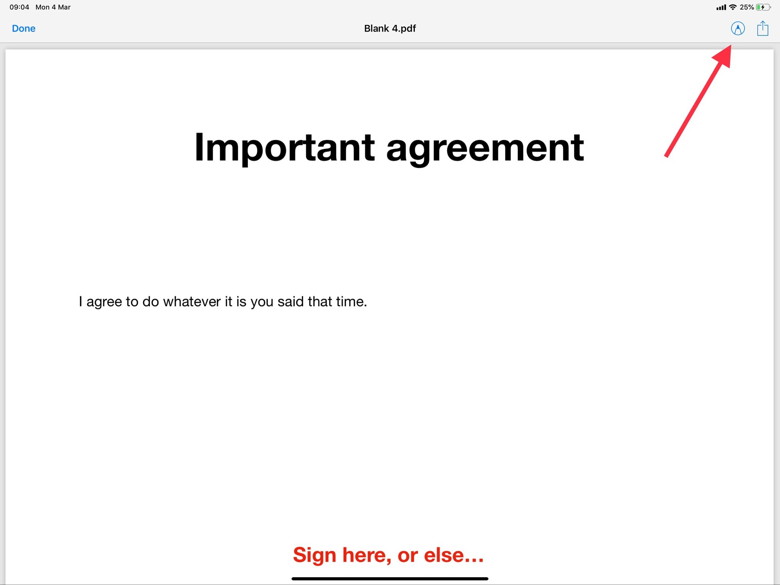 Sign a PDF File