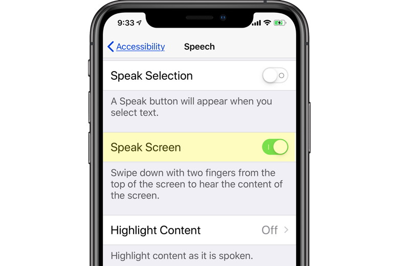 Speak Screen