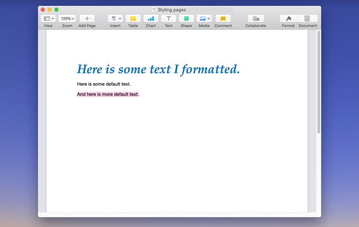 Text Format
