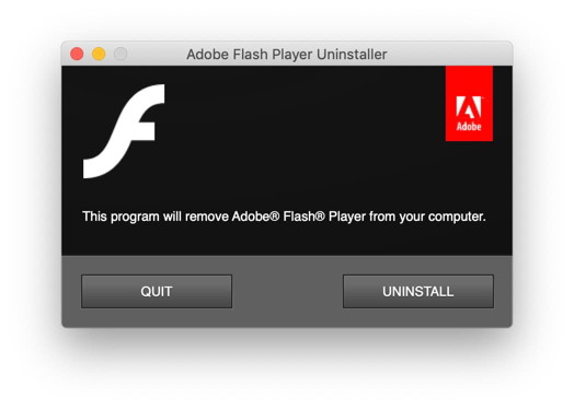 Uninstall Flash