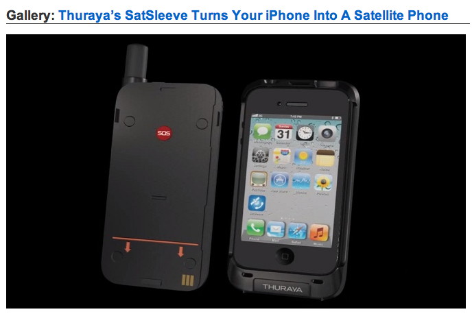 Satellite Phone for iPhone