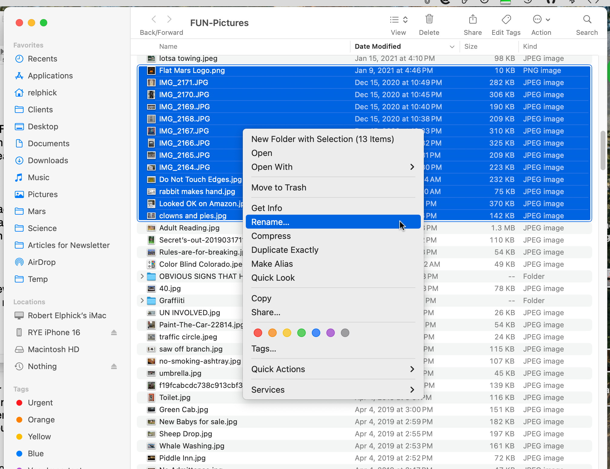 sort and rename