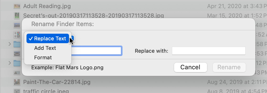 sort and rename