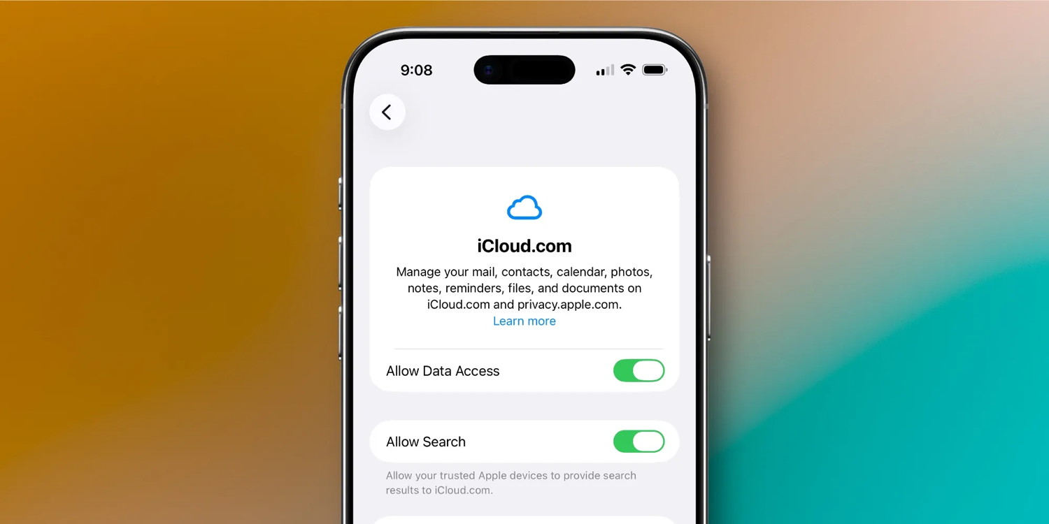 Search in iCloud