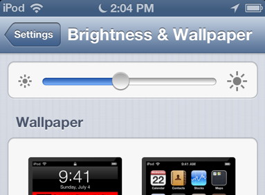 iOS Brightness